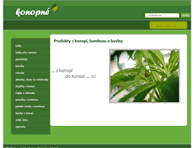Tablet Screenshot of konopne.cz