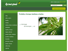 Tablet Screenshot of konopne.sk